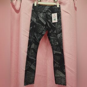 Lululemon Black Print Leggings Sz 2